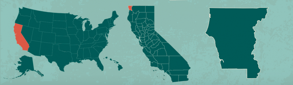 Del Norte county in California Del Norte county in California